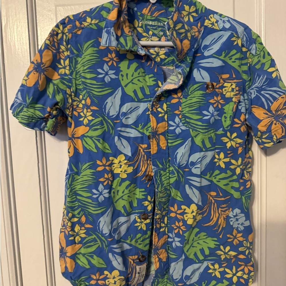 Set of Three Kids Polos! Green, Blue, & Hawaiin! Classic combo. Boys 6. - Picture 9 of 12